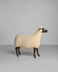 François-Xavier Lalanne, Mouton, Brebis, from the 'Nouveaux Moutons' series, epoxy stone, bronze