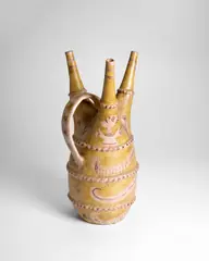 Large Vase by Guido Gambone, glazed stoneware, glaze marks 'ZB 1842 ODD P 9895 and artists' cypher, sold Jun 2023