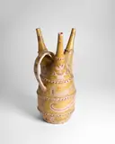 Large Vase by Guido Gambone, glazed stoneware, glaze marks 'ZB 1842 ODD P 9895 and artists' cypher, sold Jun 2023