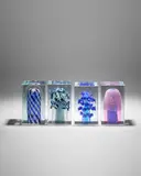 Oiva Toikka, Four Glass Block Sculptures