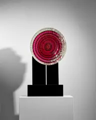 Pino Signoretto, Rubino, hot sculpted and coldworked glass, engraved 'I2'