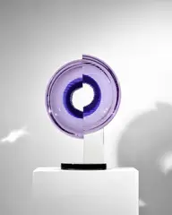 Pino Signoretto, Red and Blue, hot sculpted and coldworked glass