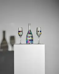 Jack Storms, Bella Champagne and Bella Flutes Classico, each glass height 9 1/4in (23