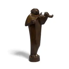 Ferdinand Parpan, The Violinist, patinated bronze