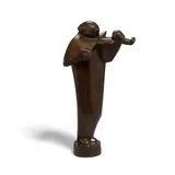 Ferdinand Parpan, The Violinist, patinated bronze