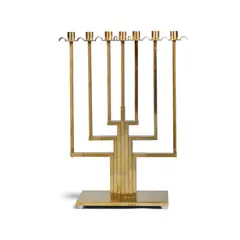 J. Robert Swanson, Seven Light Candelabrum, for the Saarinen Swanson Group, brass