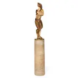 James Edward Ritchie, Untitled (Abstract Figure), gilt bronze, incised 'Ritchie' and numbered '2/8' along the base