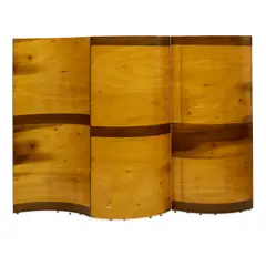 Aswoon|Susan Woods Studio, Architectural Landscape (Room Divider), bent poplar plywood, aluminum, with 'ASWOON' tag