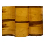 Aswoon|Susan Woods Studio, Architectural Landscape (Room Divider), bent poplar plywood, aluminum, with 'ASWOON' tag