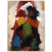 Eugène Brands, Untitled (Abstract Color Mound), 1966, Gouache on paper