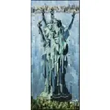 Serge Mendjisky, Statue de la Liberté (Statue of Liberty), Photograph collage on canvas