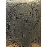Mara Karetsos, h x 18.75, Mixed media on foil