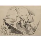 Alexander Archipenko, Still Life (Stilleben-from Die Schaffenden), Lithograph, on machine-made Butten paper