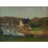 The Cove at Southport, Maine by William James Aylward, Oil on board, sold Sep 2026