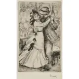 Pierre-Auguste Renoir, La Danse a la Campagne, 2e planche (Dance in the Country, second state)