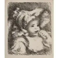 Pierre-Auguste Renoir, L'Enfant au Biscuit (Child with a Biscuit), 1899, Lithograph on woven paper
