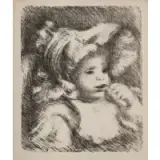 Pierre-Auguste Renoir, L'Enfant au Biscuit (Child with a Biscuit), 1899, Lithograph on woven paper