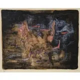 Zao Wou-ki, Nocturne, 1955, lithograph in colors