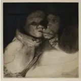 Käthe Kollwitz, Tod, Mutter & Kind (Death, Mother & Child), 1910, Etching and aquatint