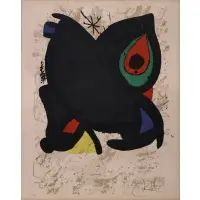Joan Miró, Grand Palais, 1974, Lithograph in colors