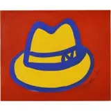 Tom Slaughter, Untitled (Hat), 1991, Gouache on paper