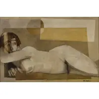 Vieri Vagnetti, Nuda ili Dorme (She Sleeps Naked), 1967, Oil on canvas