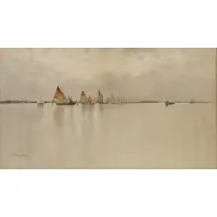 Sailing off Venice by Francis Hopkinson Smith, Watercolor, sold Sep 2026