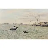 Gaston Sebire, Remorqueurs au Havre (Tugboats in the Harbor)