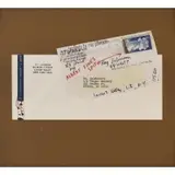 Ray Johnson, Untitled (Albert Fine's Spit), Letter Collage with felt pen