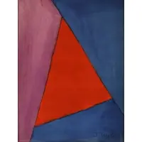 Lloyd Raymond Ney, Untitled (Geometric Abstract), 1962, Mixed media