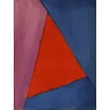 Lloyd Raymond Ney, Untitled (Geometric Abstract), 1962, Mixed media