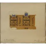 Robert Motherwell, Robert Natkin, Aquatint and line-cut with hand coloring on buff Dewint handmade paper