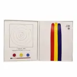 Jasper Johns, Target (from Technics and Creativity-MoMA), 1970-71, Offset lithograph with three watercolor cakes and brush on paperboard