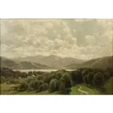 John Bunyan Bristol, Lake Champlain, Oil on board