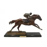 Elizabeth Guarisco, Secretariat, Beautiful bronze sculpture of horse racing