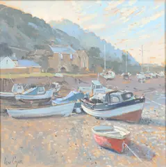 Ian Cryer, Beached Boats At Low Tide