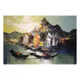 Enrico Zablan, Landscape, oil on canvas