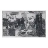 Abstract by Fernando Zóbel de Ayala y Montojo, etching, sold Apr 2021