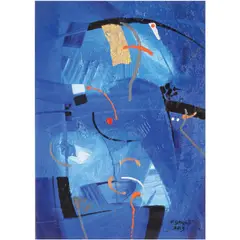Fidel Sarmiento, Abstract, oil on canvas