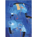 Fidel Sarmiento, Abstract, oil on canvas