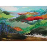 Phyllis Zaballero, The Summer of My Mind, acrylic on canvas
