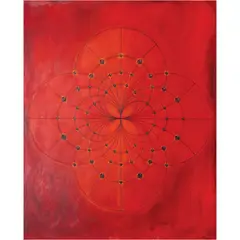 Ronald Achacoso, Magnitude (Red), mixed media