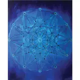 Ronald Achacoso, Atom (Blue), mixed media