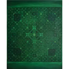 Ronald Achacoso, Frequency (Green), mixed media