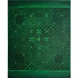 Ronald Achacoso, Frequency (Green), mixed media