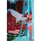 Pablo Biglang-awa, Japayuki Warrior vs. Mecha-Bot, acrylic on canvas