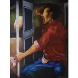 Renato L. Barja Jr., Konduktor, oil on canvas
