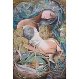 Tam Austria, Mother and Child, oil on canvas