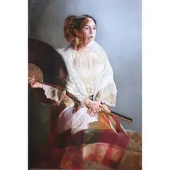 Jepoy Almario, Mukha, oil on canvas