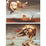Ian Quirante, Untitled I and II, oil on canvas